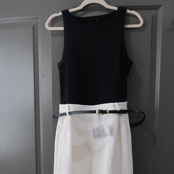 BELTED COMBINATION SHORT JUMPSUIT - Picture 2 of 4